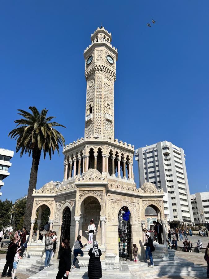 Clock Tower. Konak Square in Izmir, Turkey